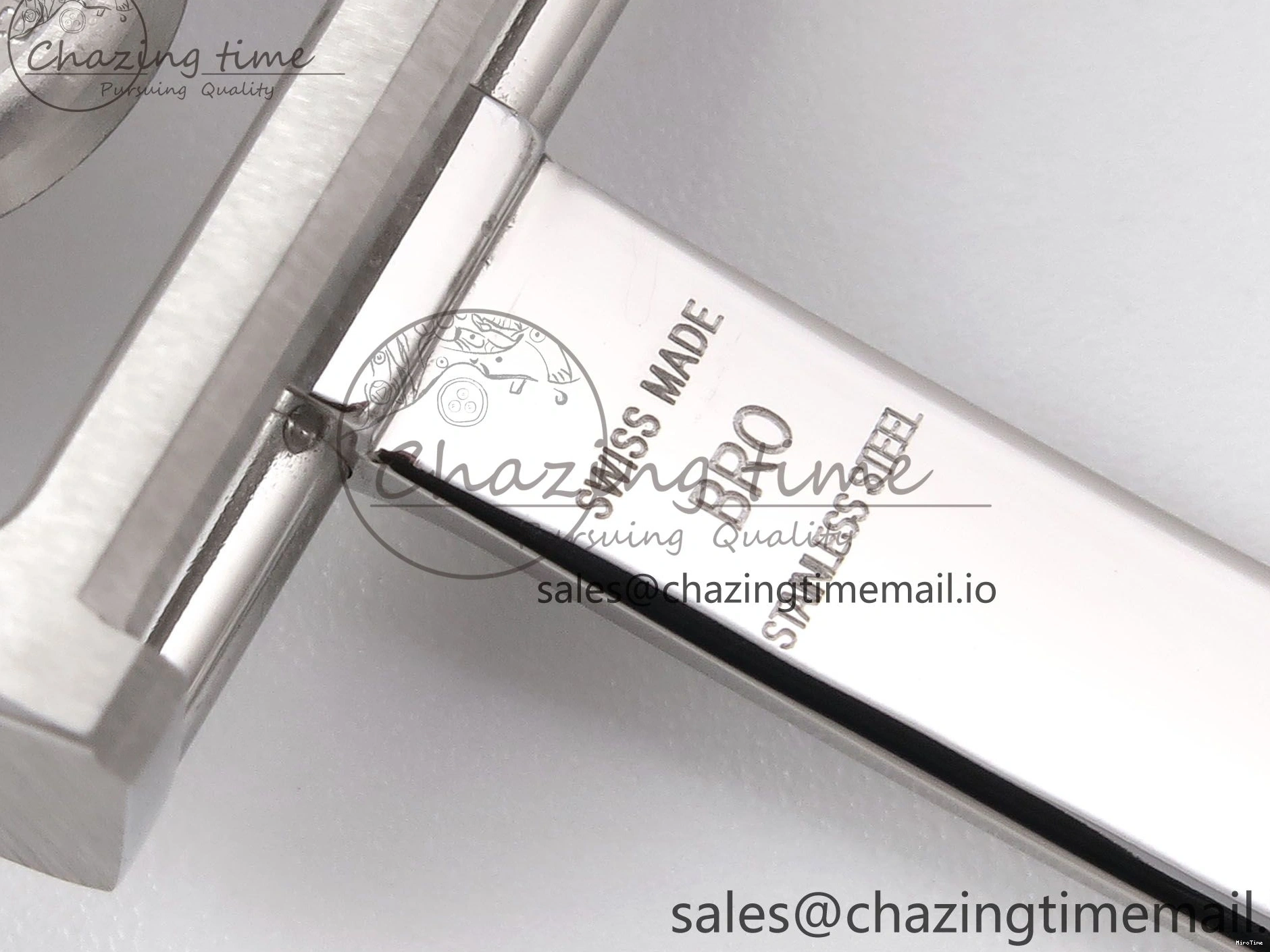 MIROTIME 0308 OnTrend Portugieser Automatic 42mm SS APSF 1:1 Best Edition White RG Dial on Black Leather Strap A 7010